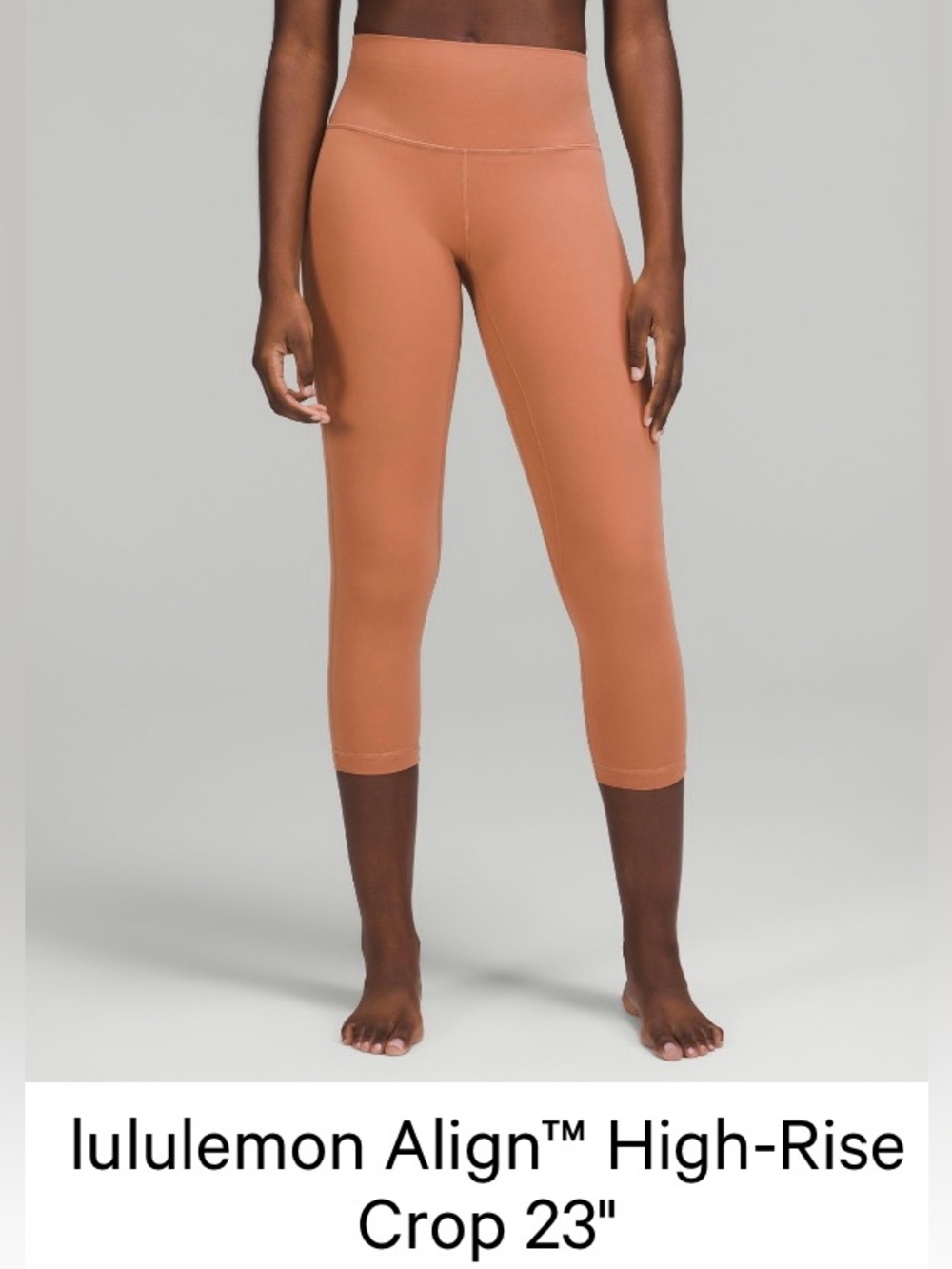 lululemon Align High-Rise Crop Leggings - Dusty Clay Size 2